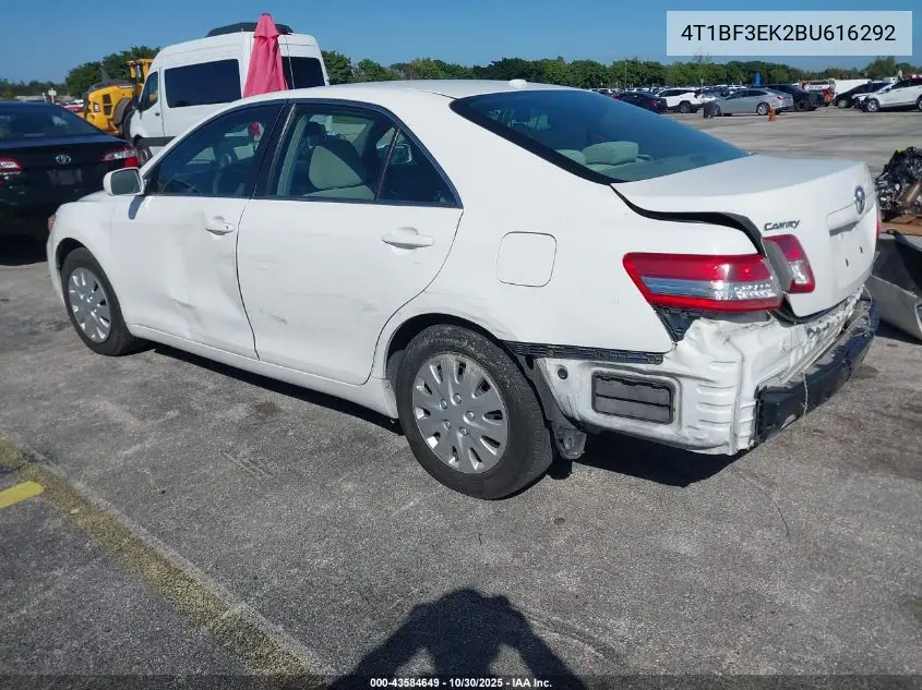 4T1BF3EK2BU616292 2011 Toyota Camry