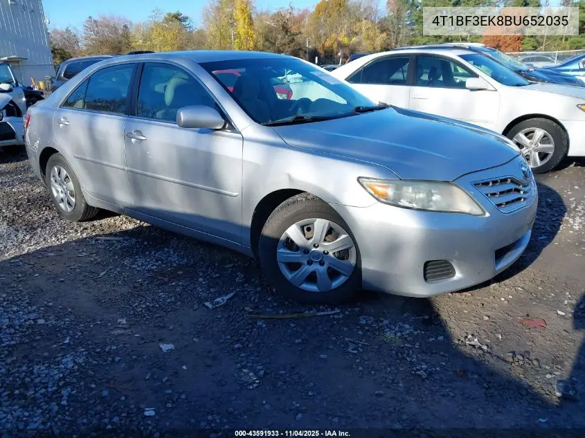 4T1BF3EK8BU652035 2011 Toyota Camry Le
