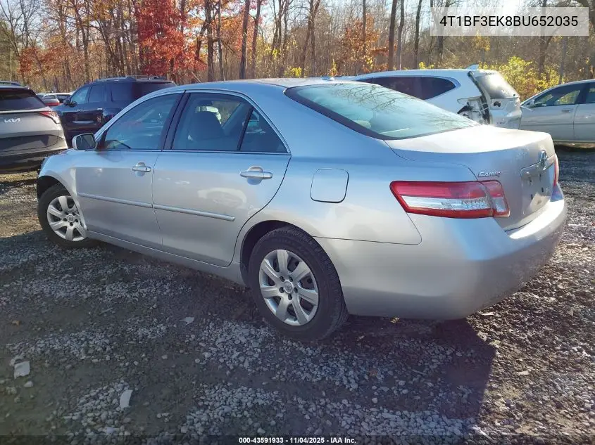 4T1BF3EK8BU652035 2011 Toyota Camry Le