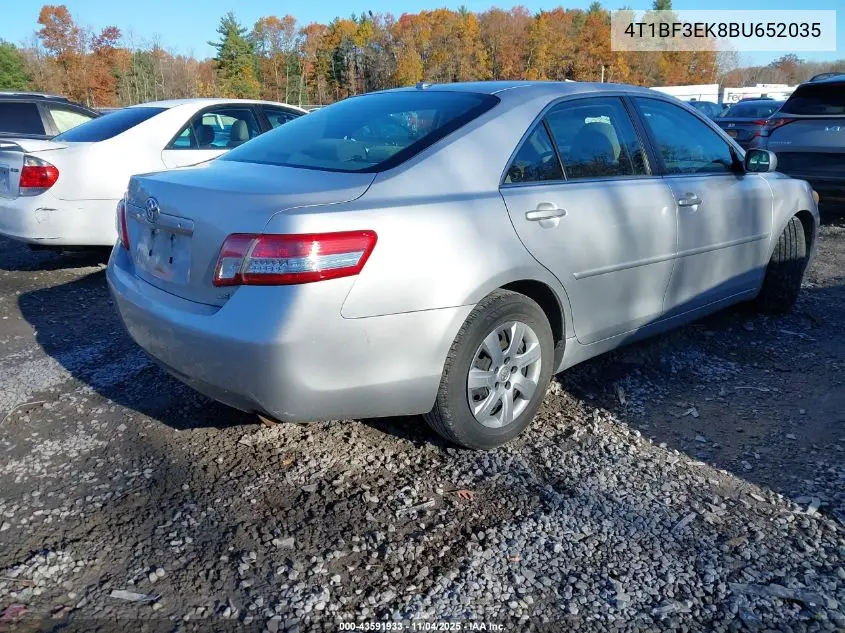 4T1BF3EK8BU652035 2011 Toyota Camry Le