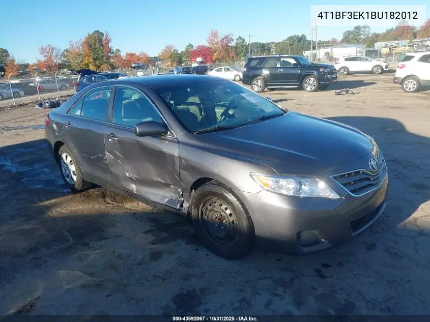 4T1BF3EK1BU182012 2011 Toyota Camry Le
