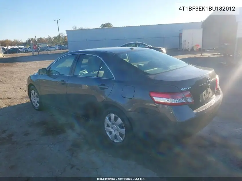 4T1BF3EK1BU182012 2011 Toyota Camry Le