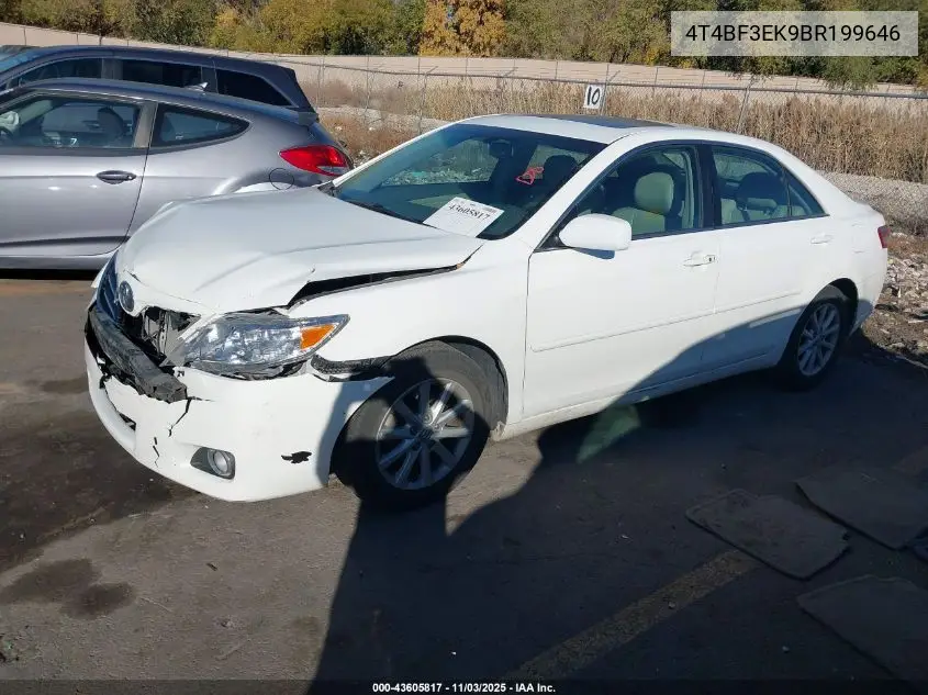 4T4BF3EK9BR199646 2011 Toyota Camry Xle