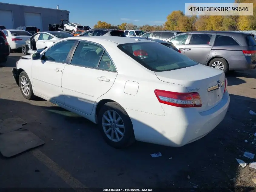 4T4BF3EK9BR199646 2011 Toyota Camry Xle