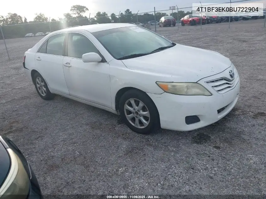 4T1BF3EK0BU722904 2011 Toyota Camry Le