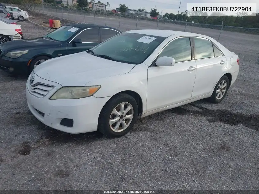 4T1BF3EK0BU722904 2011 Toyota Camry Le
