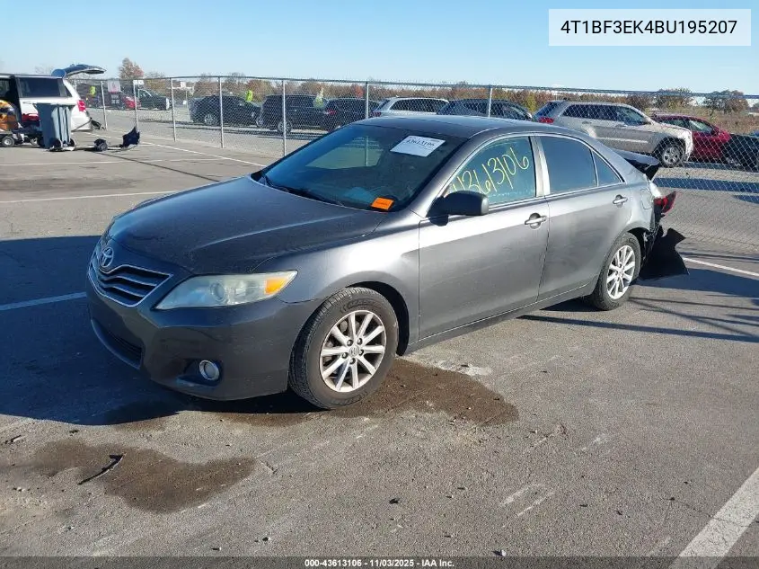 4T1BF3EK4BU195207 2011 Toyota Camry Xle