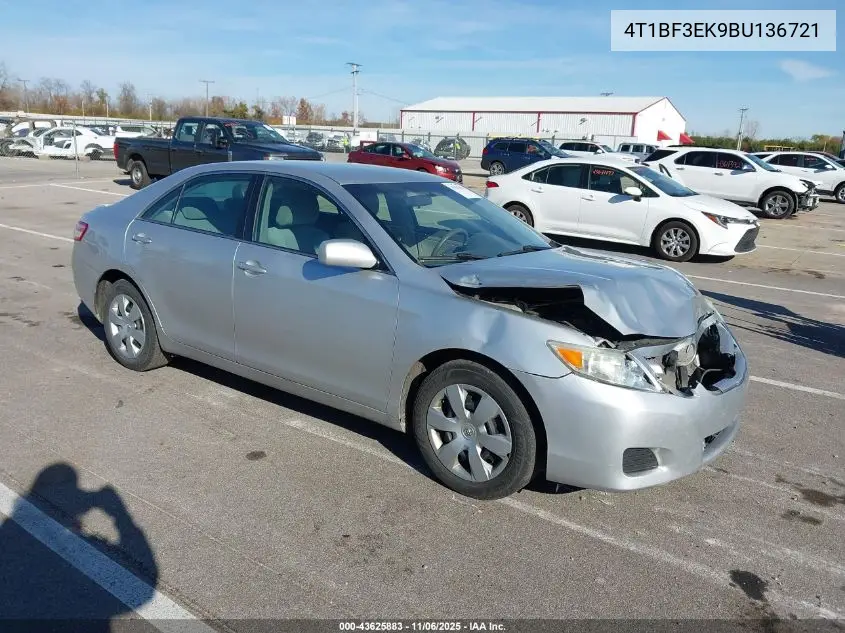 4T1BF3EK9BU136721 2011 Toyota Camry Le
