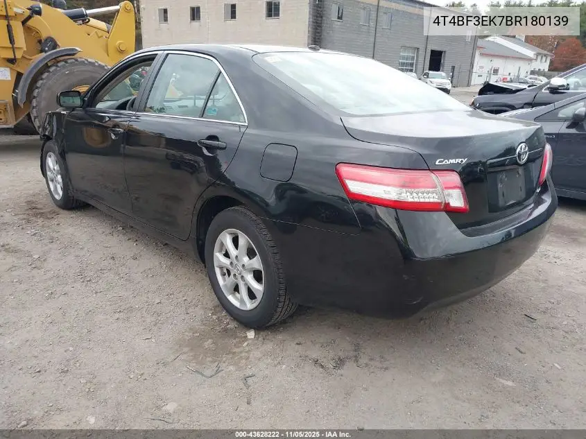 4T4BF3EK7BR180139 2011 Toyota Camry Le