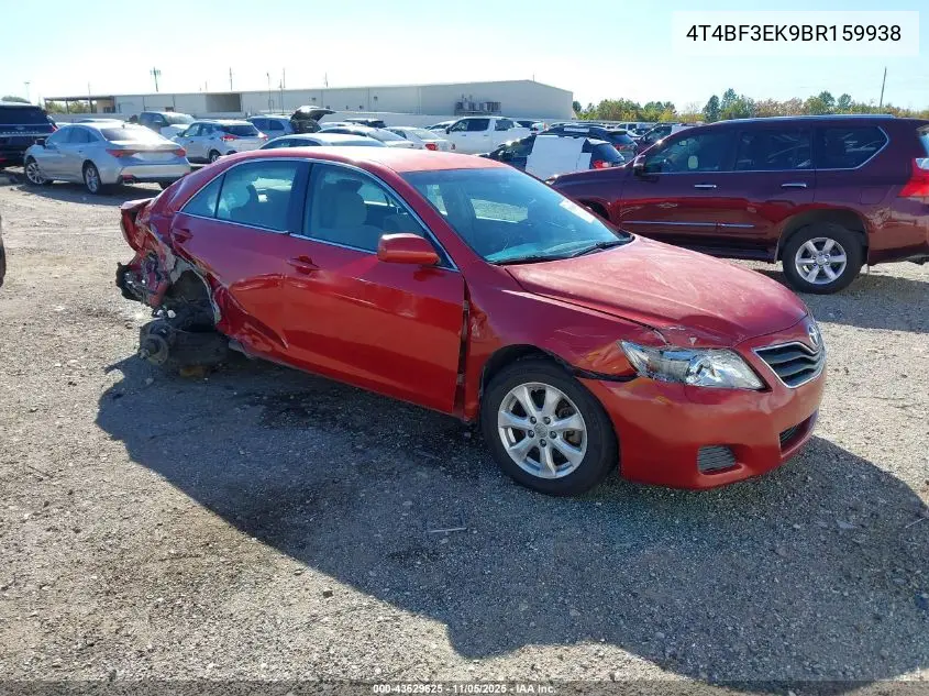 4T4BF3EK9BR159938 2011 Toyota Camry Le