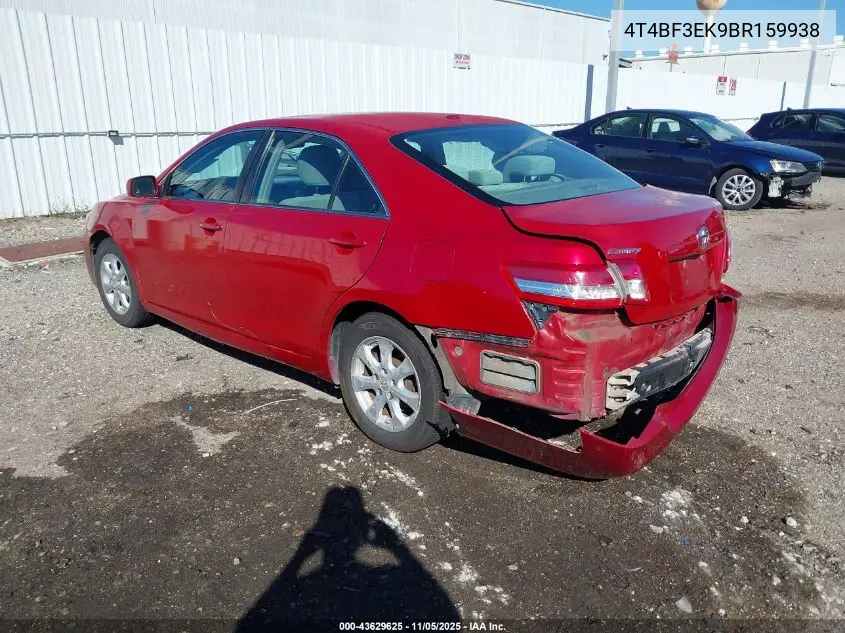 4T4BF3EK9BR159938 2011 Toyota Camry Le