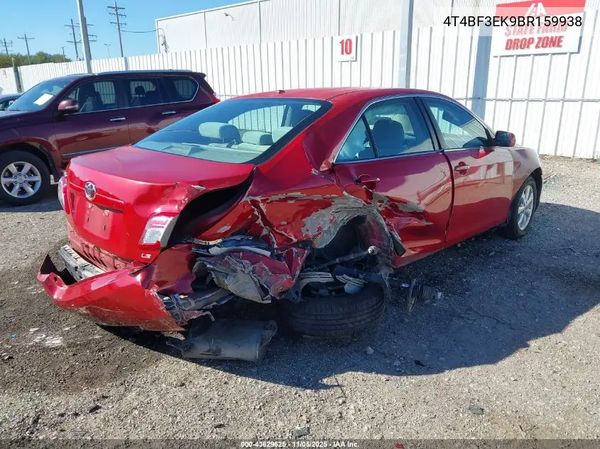 4T4BF3EK9BR159938 2011 Toyota Camry Le