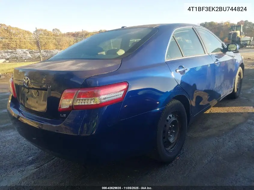 4T1BF3EK2BU744824 2011 Toyota Camry Le