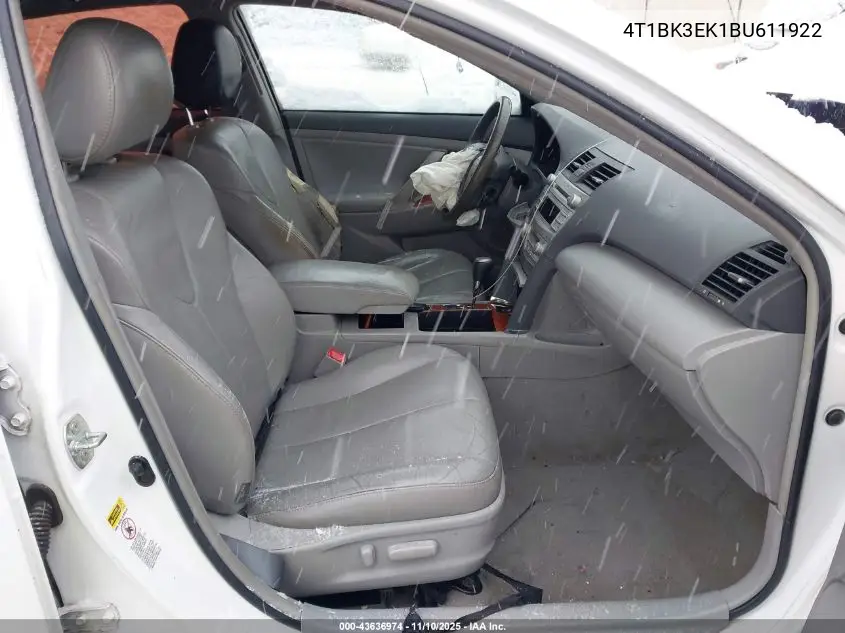 4T1BK3EK1BU611922 2011 Toyota Camry Xle V6