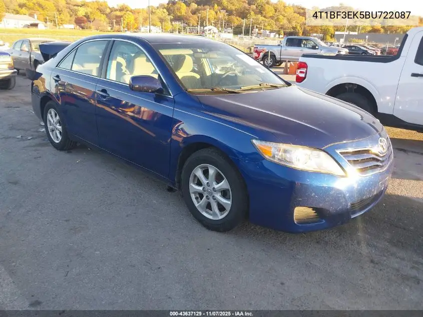 4T1BF3EK5BU722087 2011 Toyota Camry Le