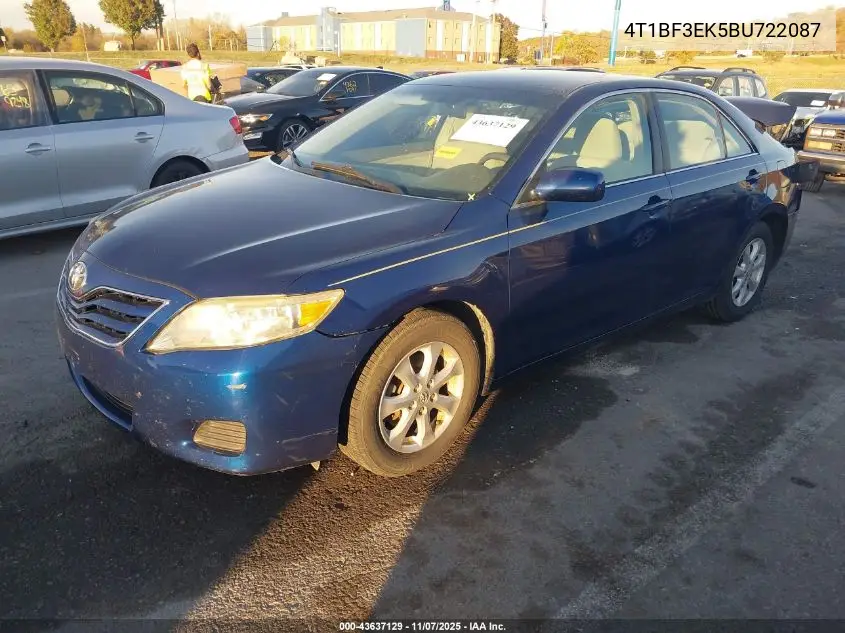 4T1BF3EK5BU722087 2011 Toyota Camry Le