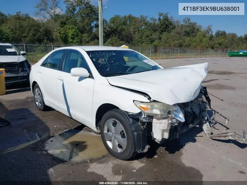 4T1BF3EK9BU638001 2011 Toyota Camry Le