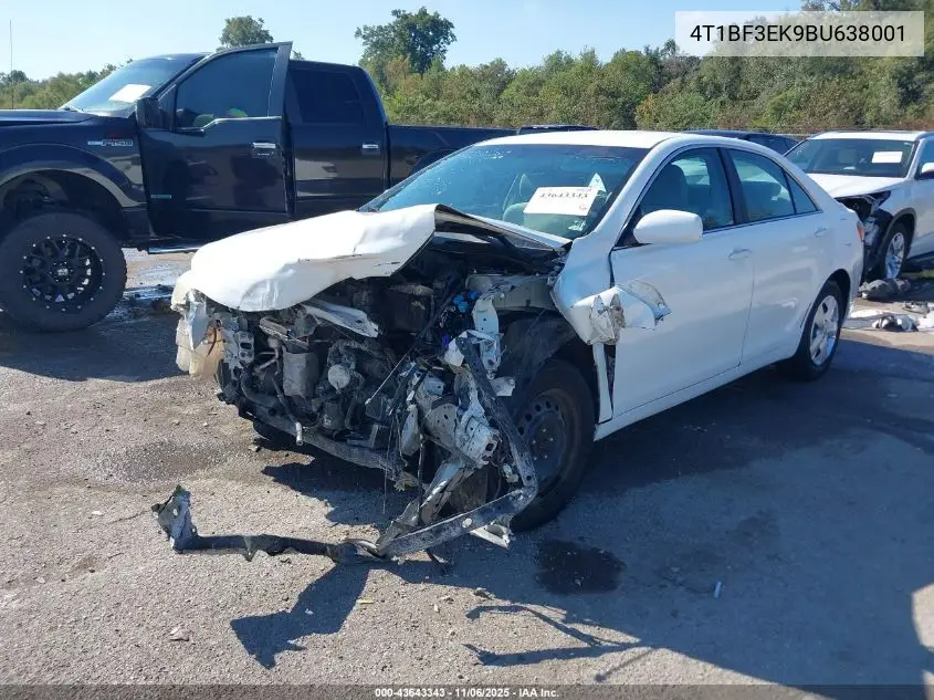 4T1BF3EK9BU638001 2011 Toyota Camry Le