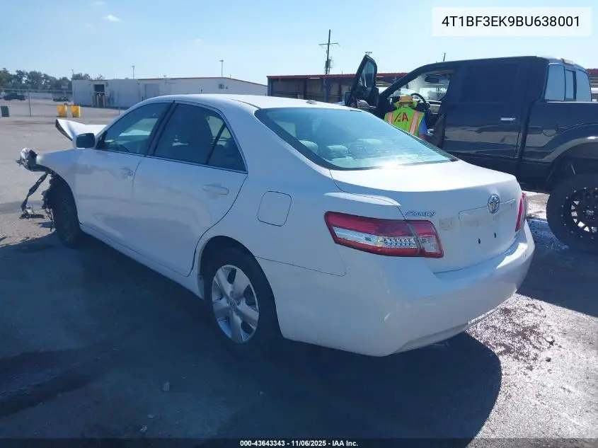 4T1BF3EK9BU638001 2011 Toyota Camry Le