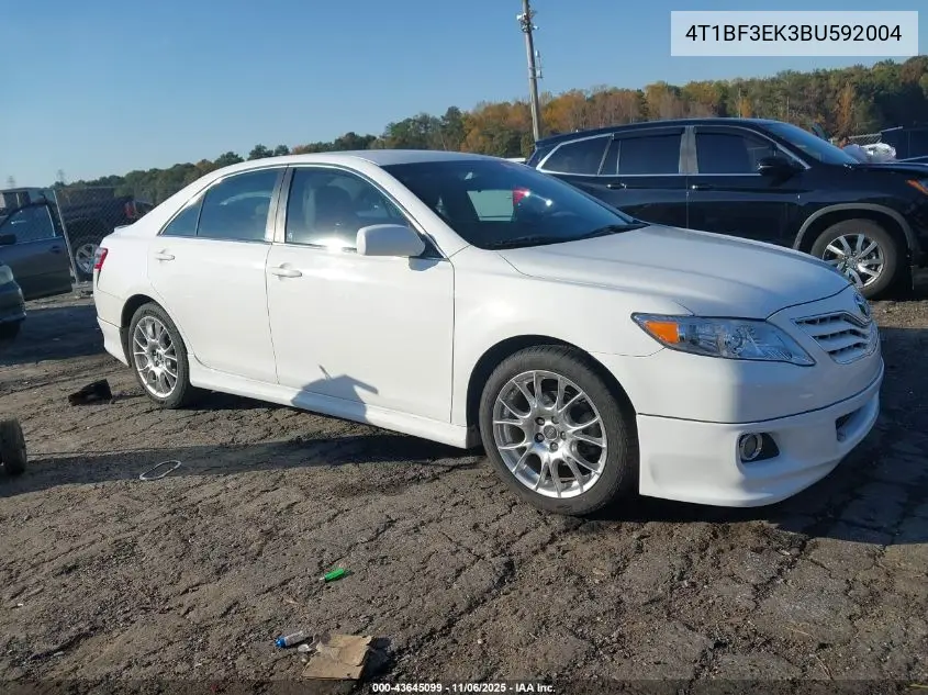 4T1BF3EK3BU592004 2011 Toyota Camry Le