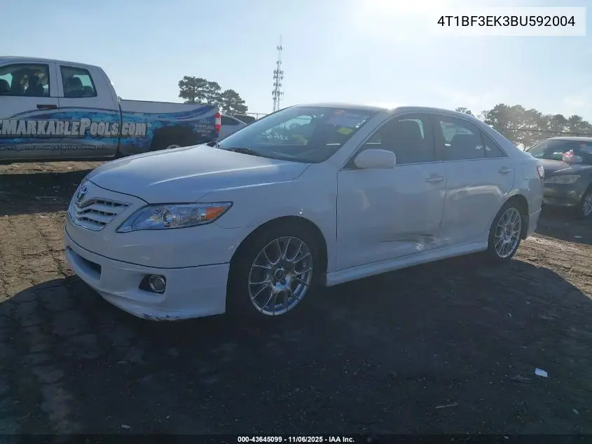 4T1BF3EK3BU592004 2011 Toyota Camry Le