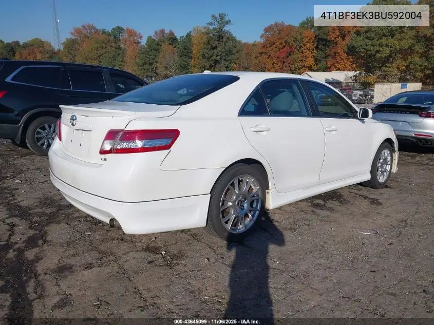 4T1BF3EK3BU592004 2011 Toyota Camry Le