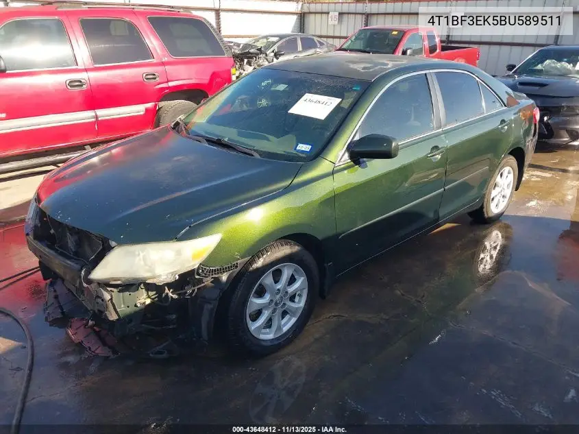 4T1BF3EK5BU589511 2011 Toyota Camry Le