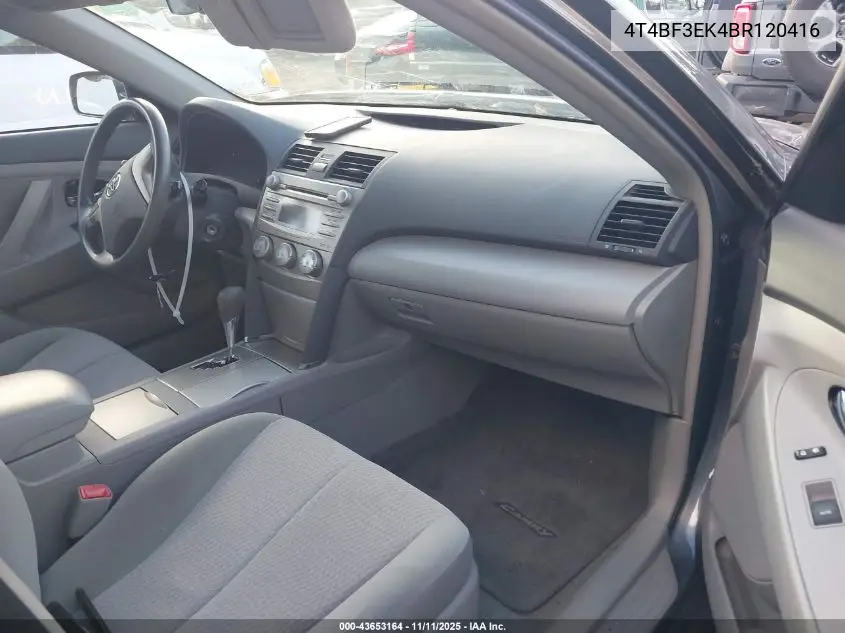 4T4BF3EK4BR120416 2011 Toyota Camry Le
