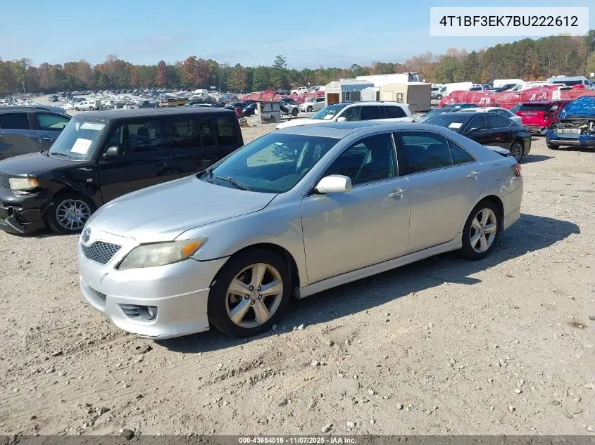 4T1BF3EK7BU222612 2011 Toyota Camry Se