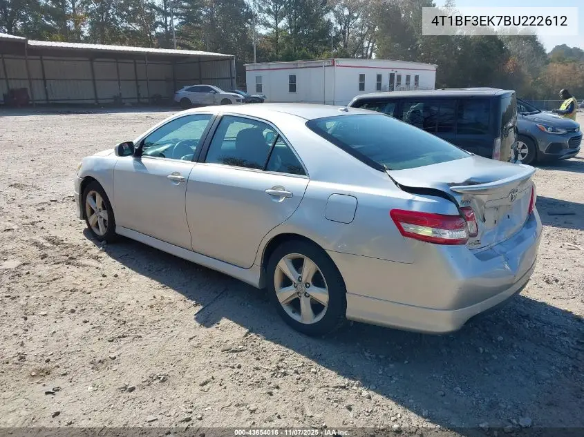 4T1BF3EK7BU222612 2011 Toyota Camry Se