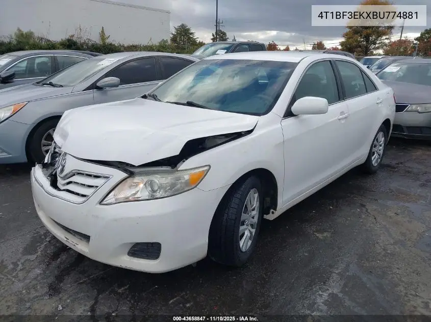 4T1BF3EKXBU774881 2011 Toyota Camry Le