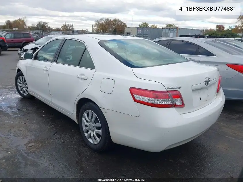 4T1BF3EKXBU774881 2011 Toyota Camry Le