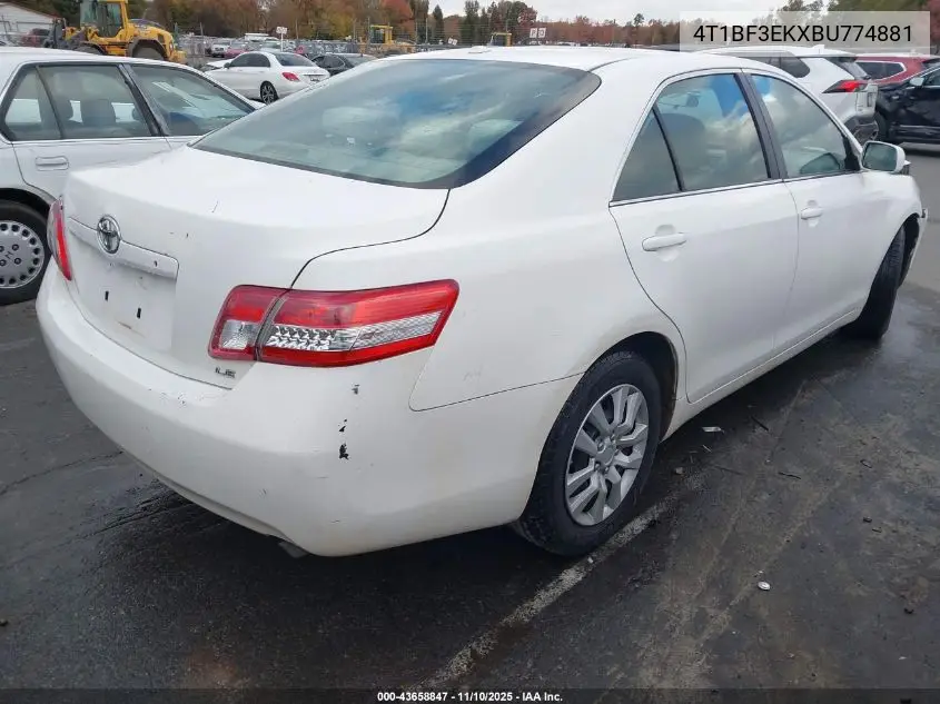 4T1BF3EKXBU774881 2011 Toyota Camry Le