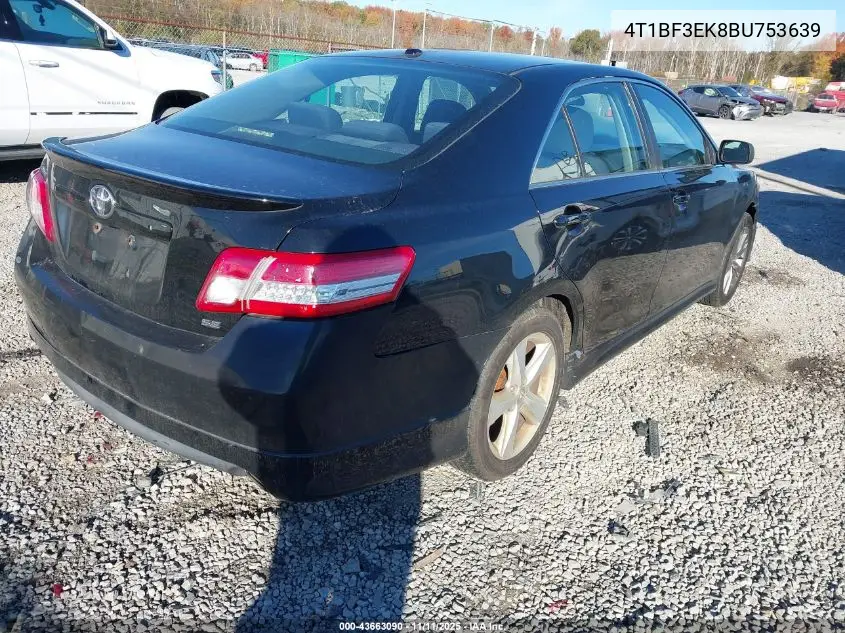 4T1BF3EK8BU753639 2011 Toyota Camry Se/Le/Xle