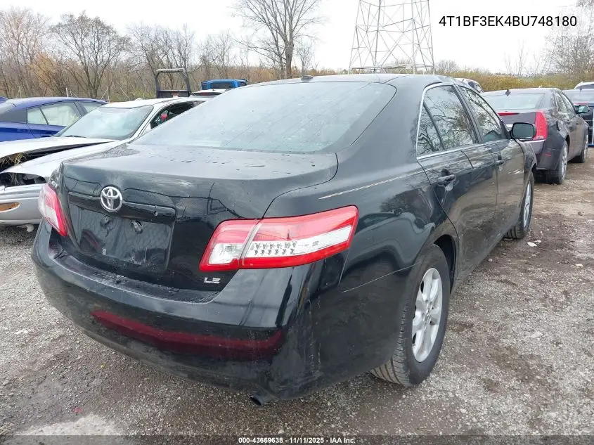 4T1BF3EK4BU748180 2011 Toyota Camry Le
