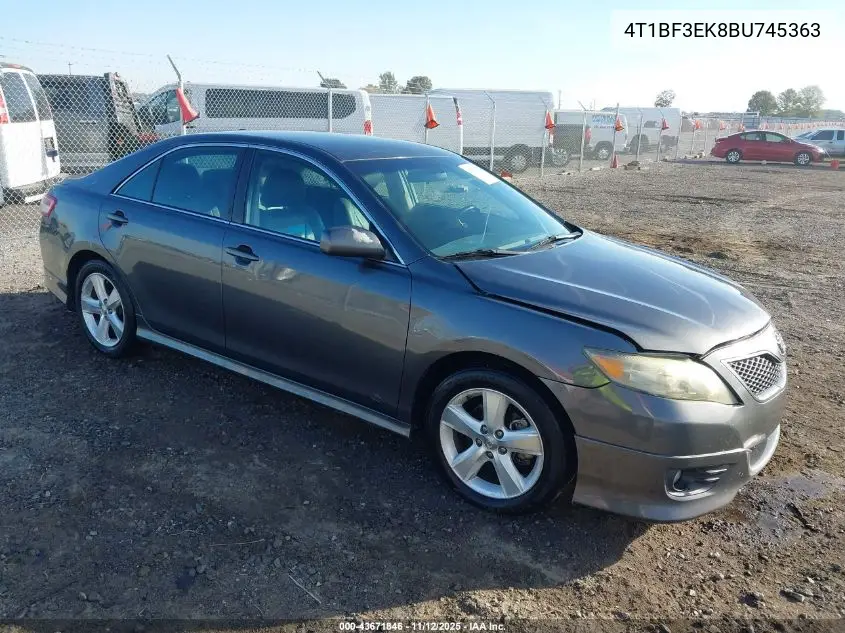 4T1BF3EK8BU745363 2011 Toyota Camry Se