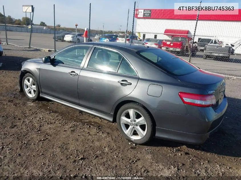4T1BF3EK8BU745363 2011 Toyota Camry Se