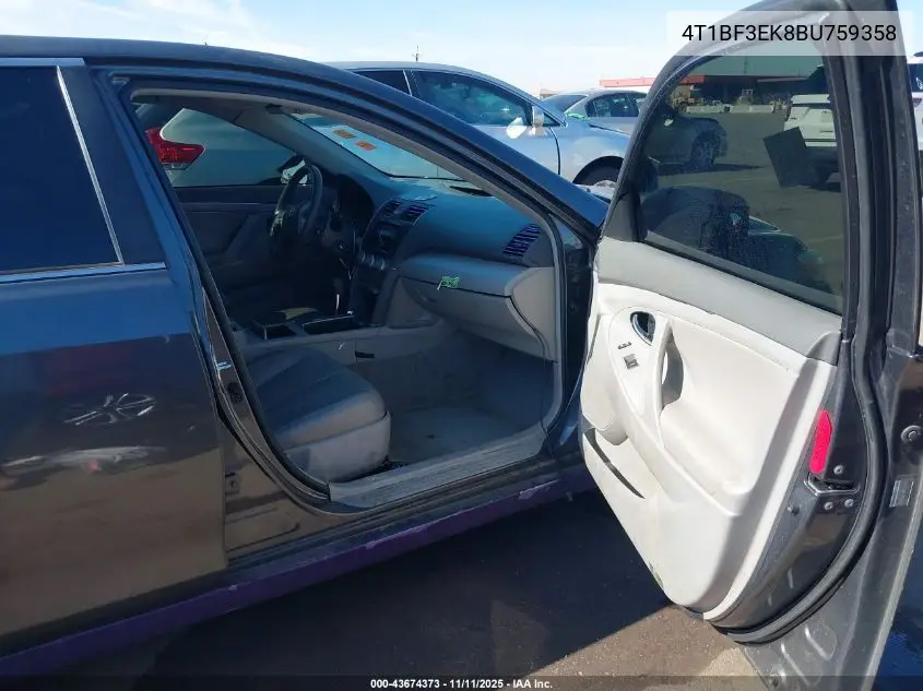 4T1BF3EK8BU759358 2011 Toyota Camry Le