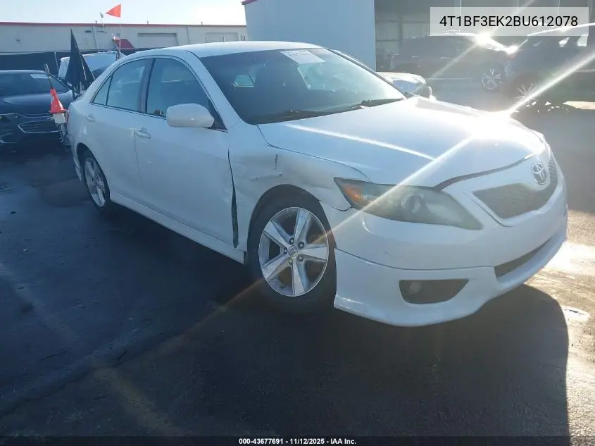 4T1BF3EK2BU612078 2011 Toyota Camry Se