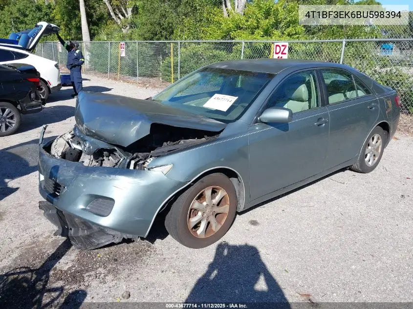 4T1BF3EK6BU598394 2011 Toyota Camry Le