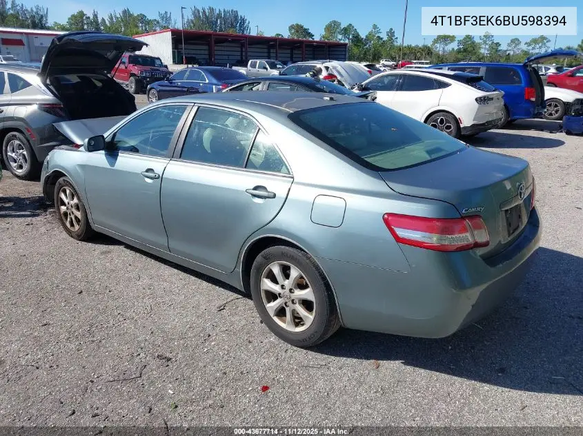 4T1BF3EK6BU598394 2011 Toyota Camry Le