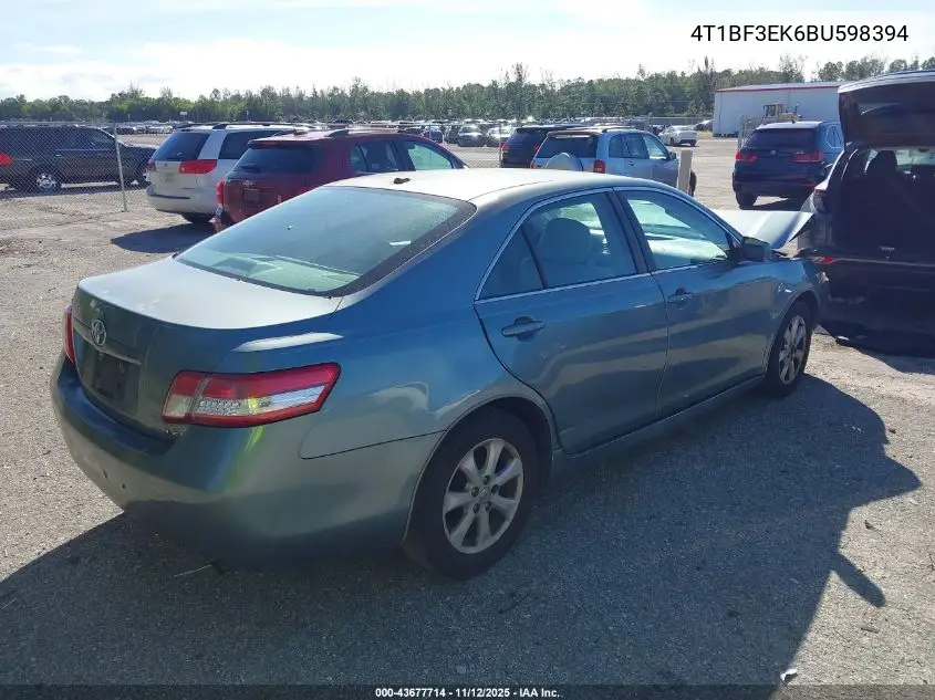 4T1BF3EK6BU598394 2011 Toyota Camry Le