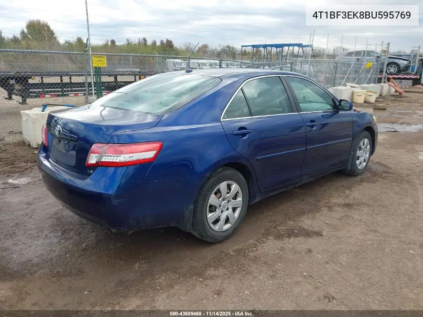 4T1BF3EK8BU595769 2011 Toyota Camry Le