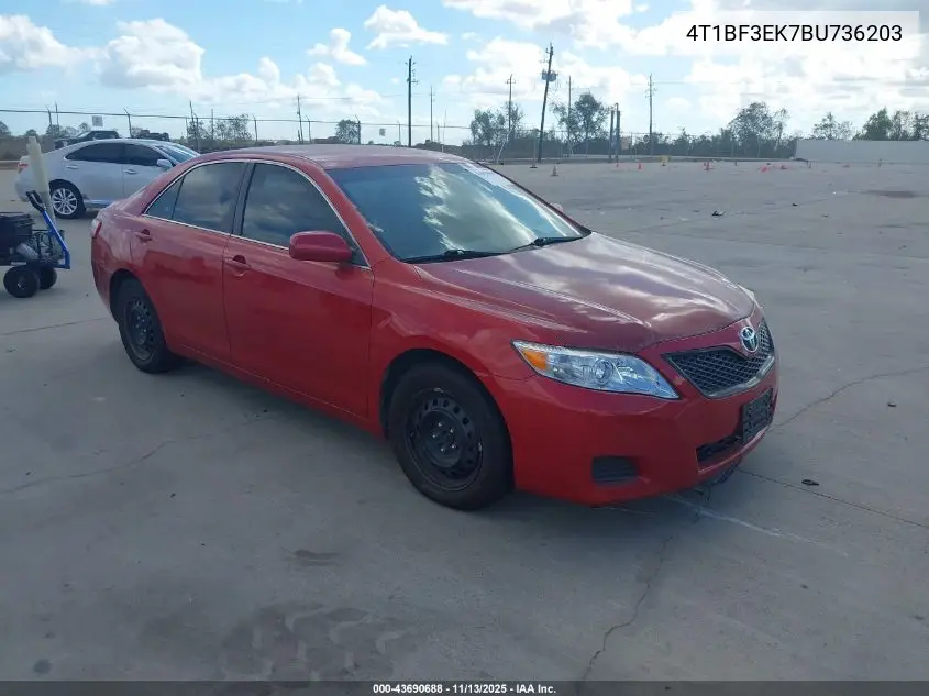 4T1BF3EK7BU736203 2011 Toyota Camry Le