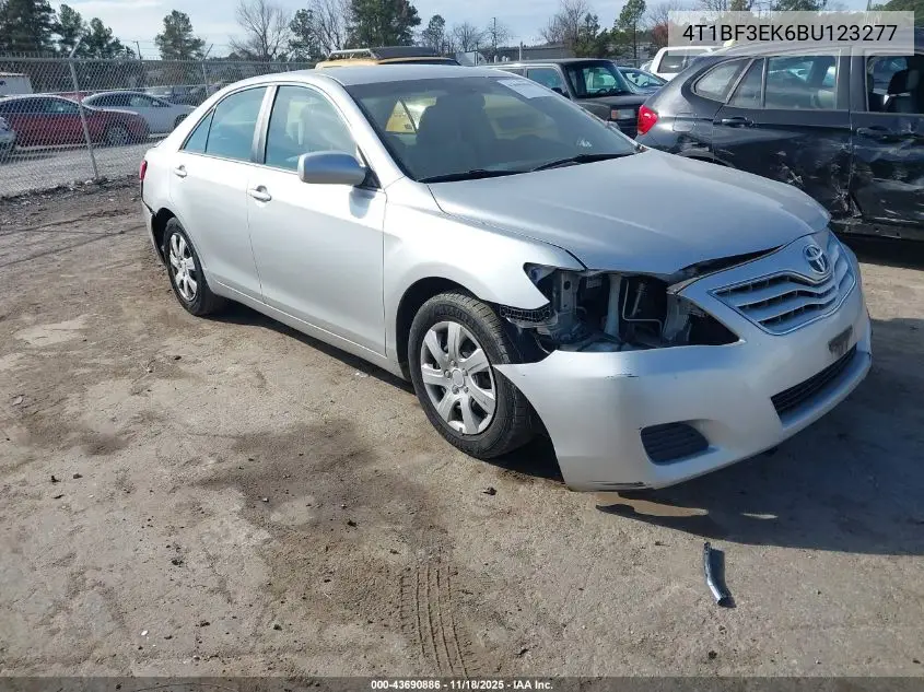 4T1BF3EK6BU123277 2011 Toyota Camry Le