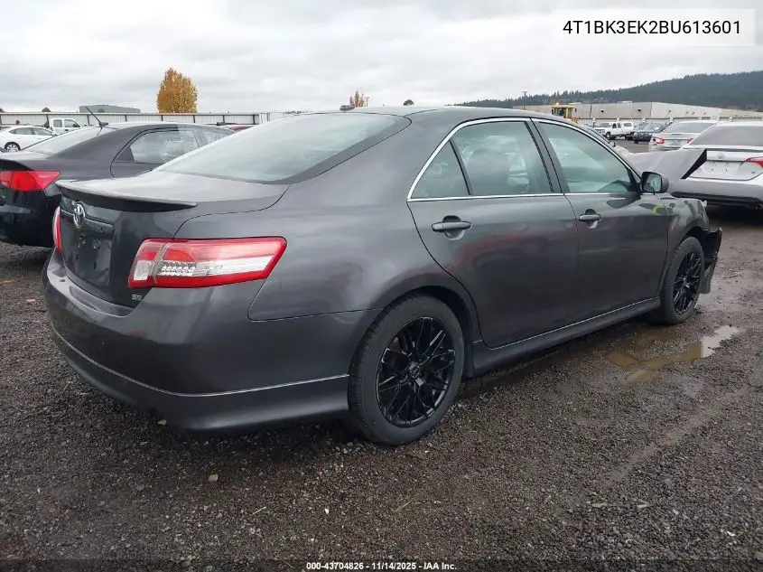 4T1BK3EK2BU613601 2011 Toyota Camry Se V6