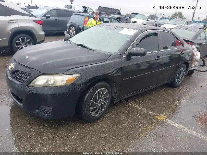 4T4BF3EK9BR175315 2011 Toyota Camry Le
