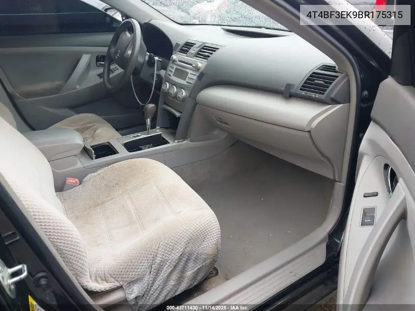 4T4BF3EK9BR175315 2011 Toyota Camry Le