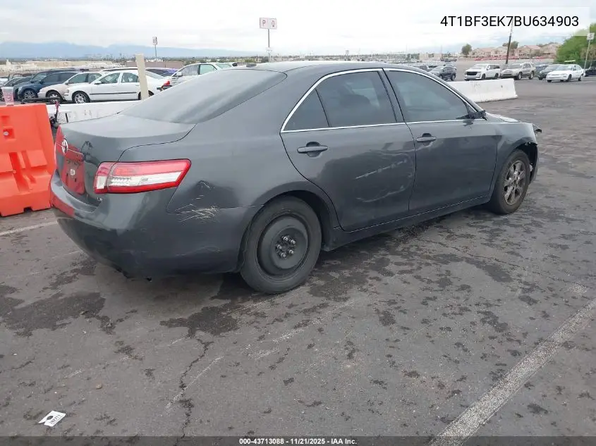 4T1BF3EK7BU634903 2011 Toyota Camry Le