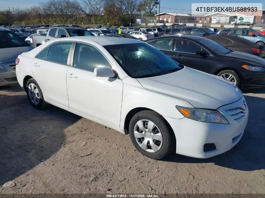 4T1BF3EK4BU588933 2011 Toyota Camry Le